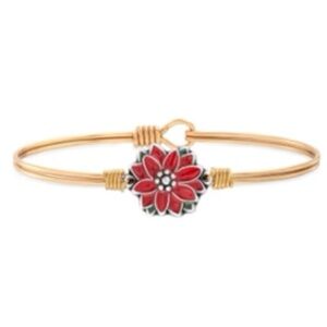 Luca + Danni Poinsettia Bangle Bracelet NWT